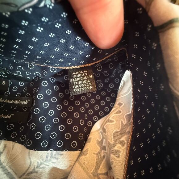 Ted Baker London Canwe Slim Fit Floral Short Sleeve Button-Up Shirt Size 5 (XL) - Picture 14 of 16